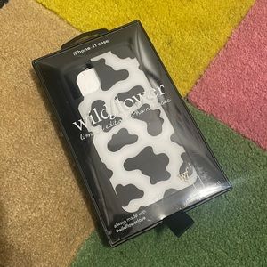 cow print wildflower iphone 11 cass